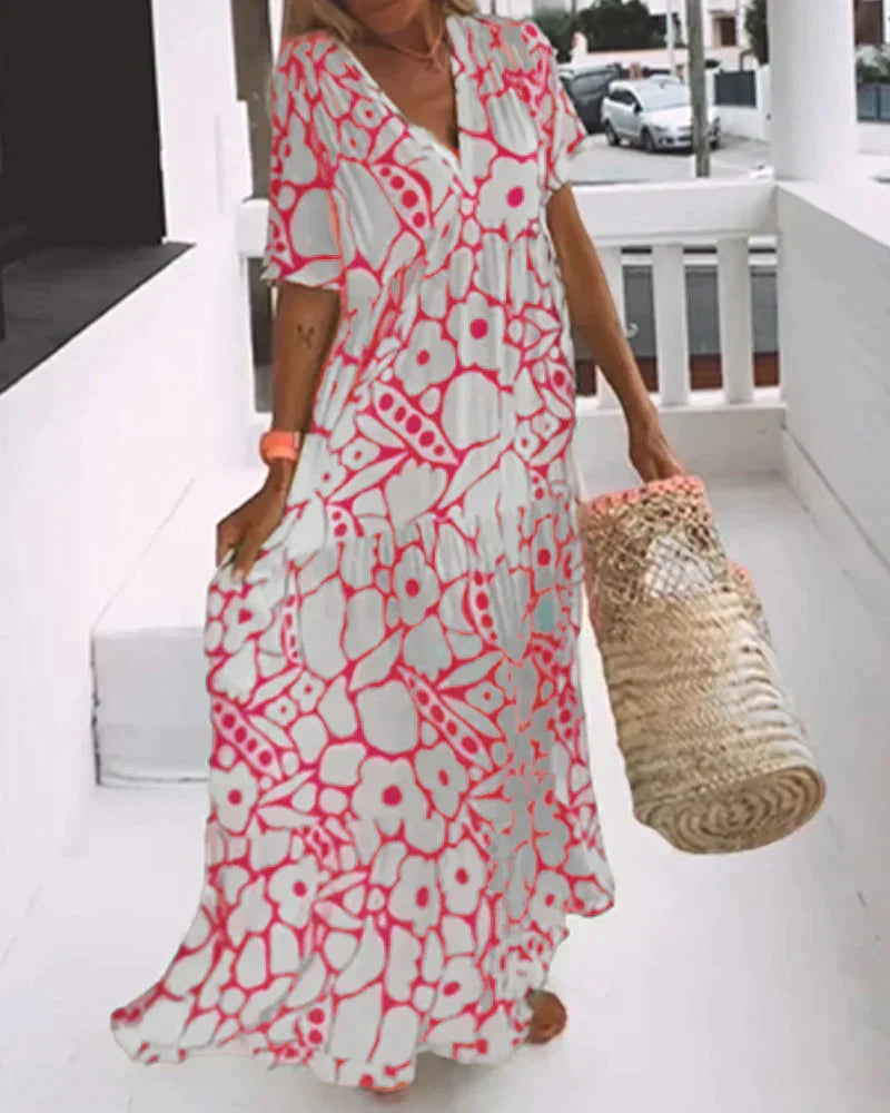 Lightweight long dress in a flowing style for special occasions