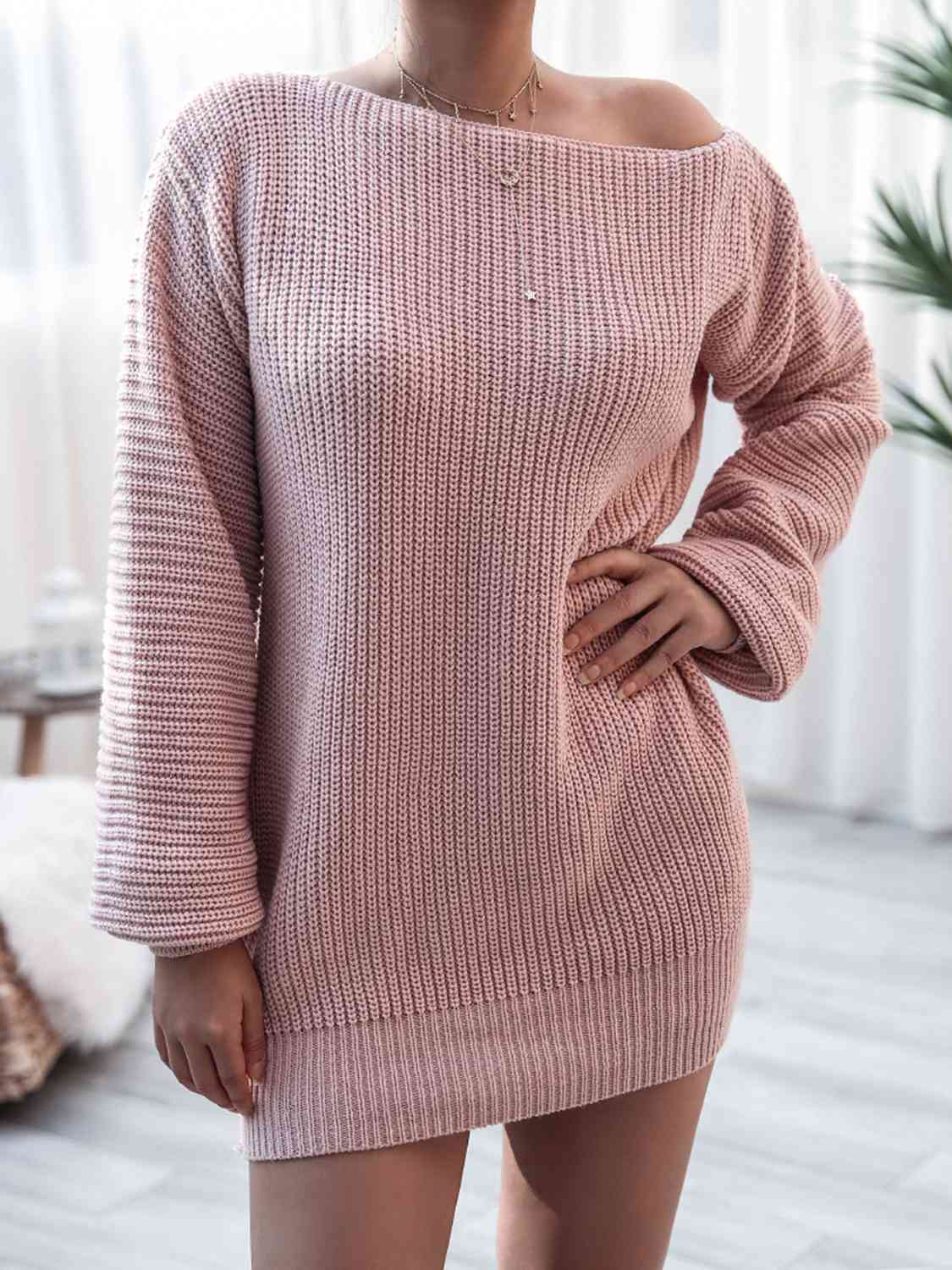 Knitted mini dress