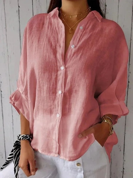 LP | Women's casual cotton and linen shirt