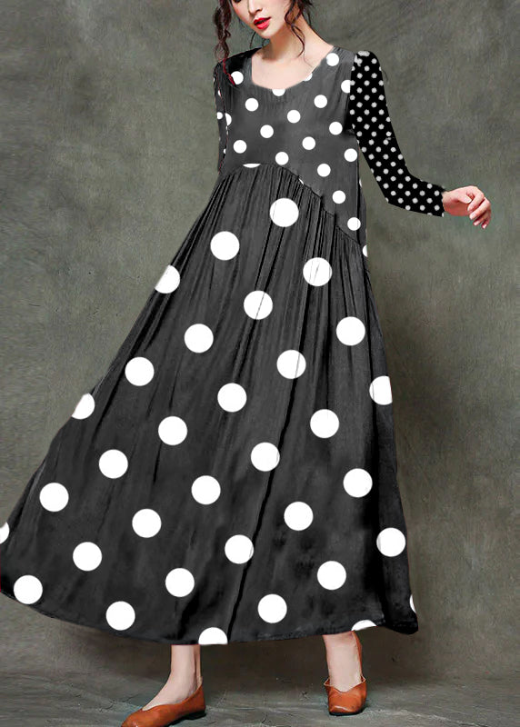Mitchi - Long sleeveless dresses with round neck and ruffles