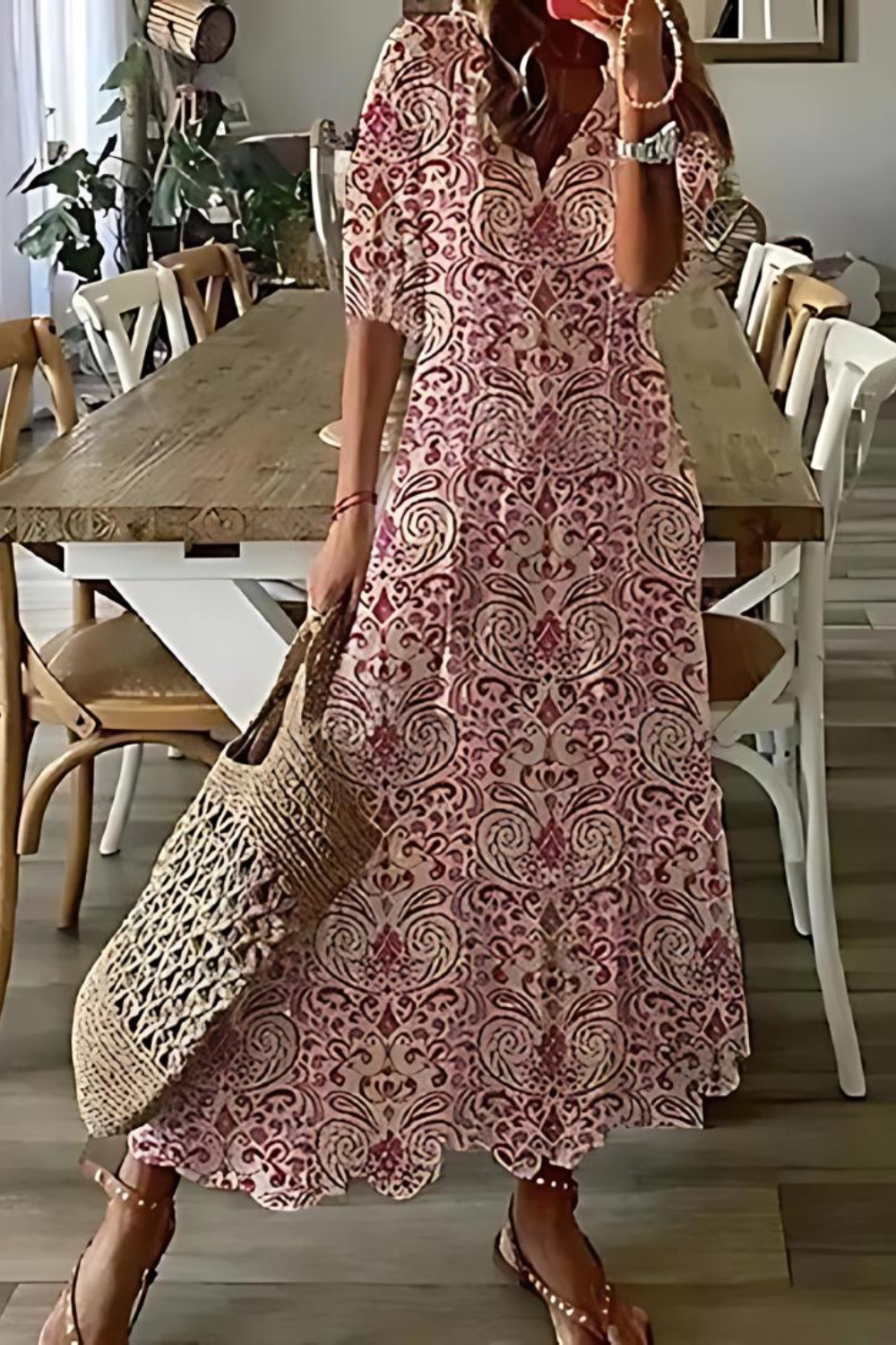 Mc | long elegant floral dress