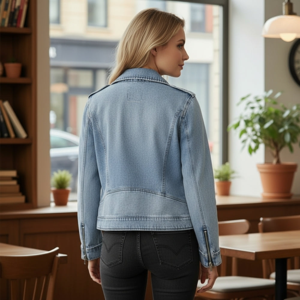 Aerin | Chic and Comfortable Women's Washed Denim Jacket