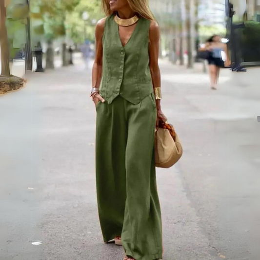 Elegant set for women - top and pants