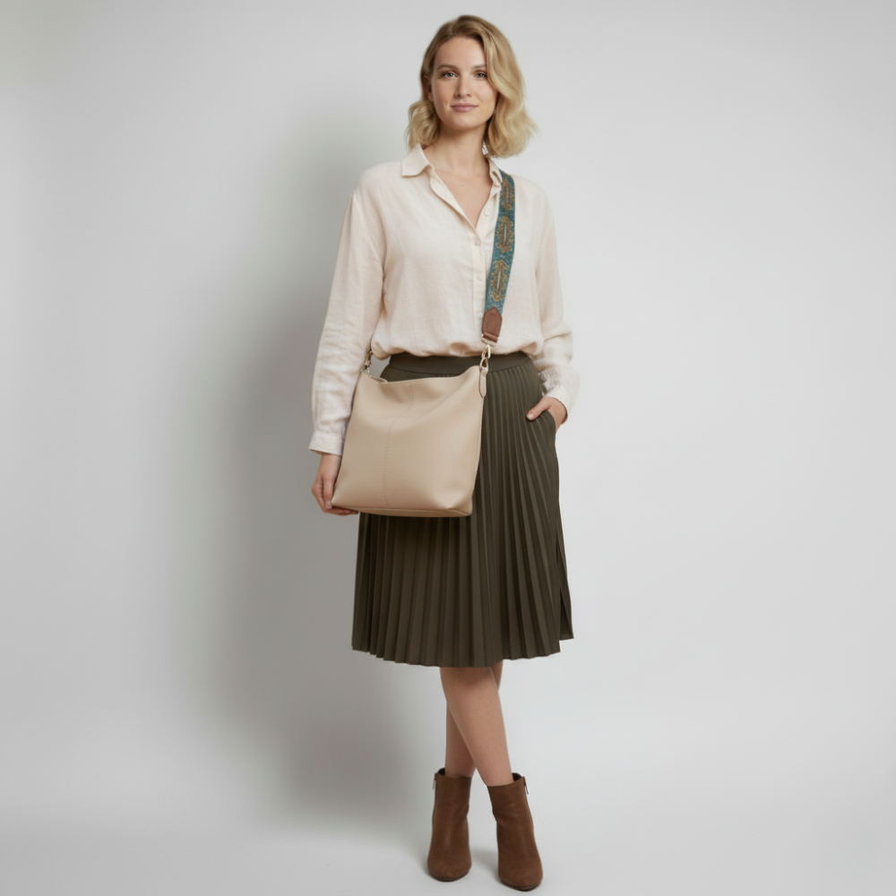 Chelsey's Vintage Charm | Leather Shoulder Bag