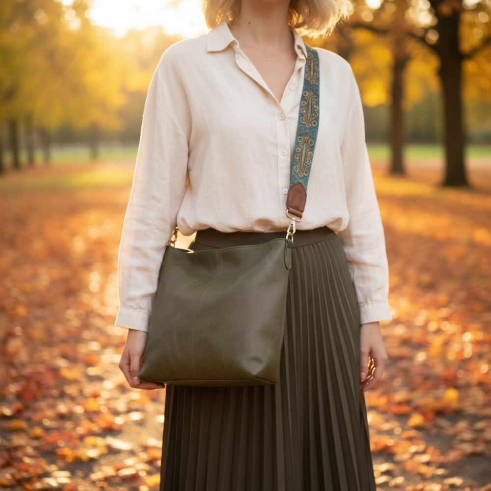 Chelsey's Vintage Charm | Leather Shoulder Bag