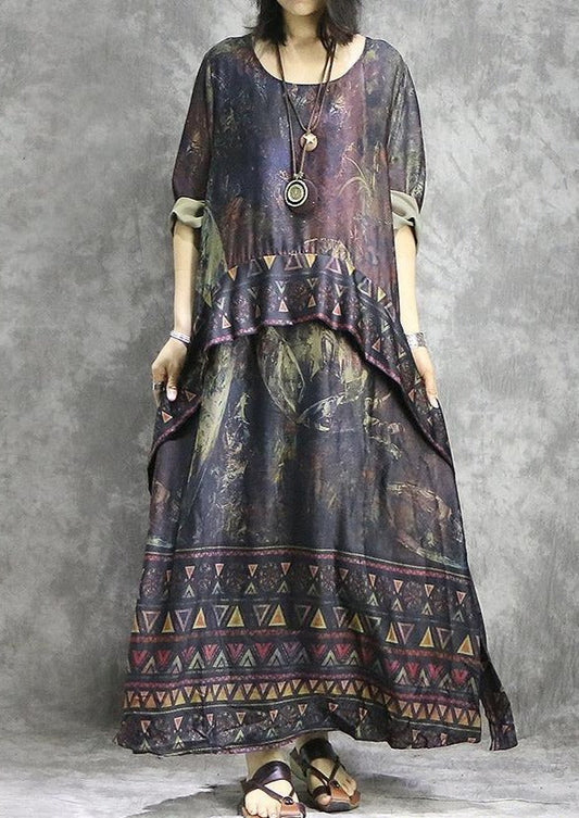 Beautiful-with-wide-pipes pants silk clothing women stylish shirts red prints tunic dress summer two pieces