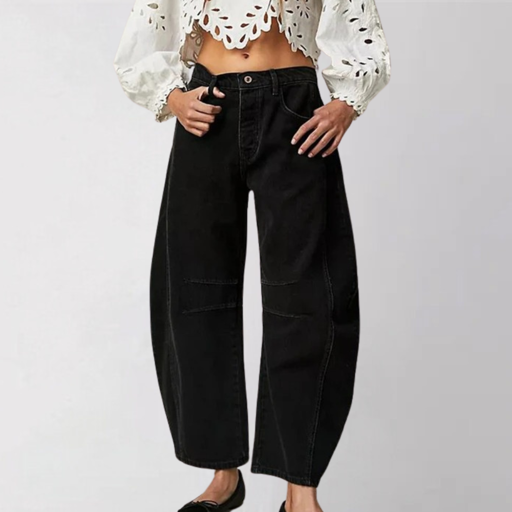 Trendy wide-leg jeans for women