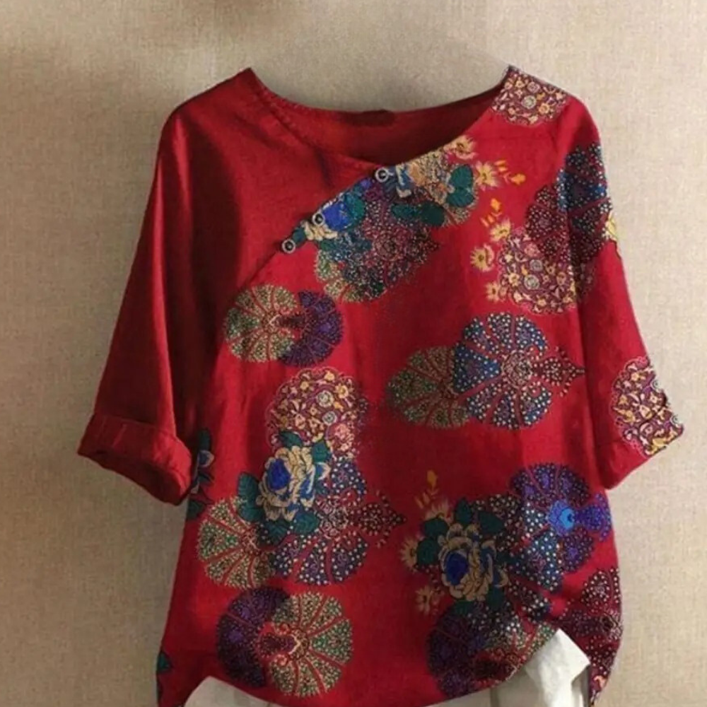Clarisa - Trendy retro blouse for women