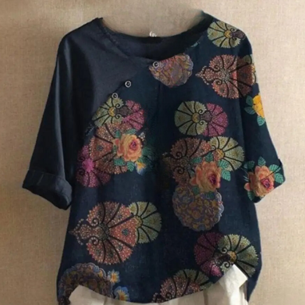 Clarisa - Trendy retro blouse for women