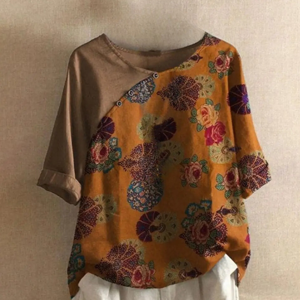 Clarisa - Trendy retro blouse for women