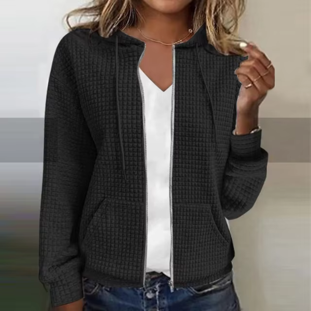 Catrin - Damen Waffel-Langarmhemd