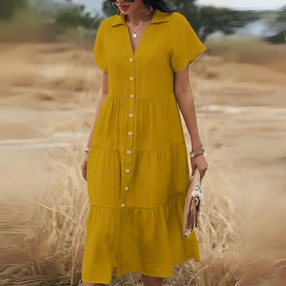 LP | Luxury dress with buttons