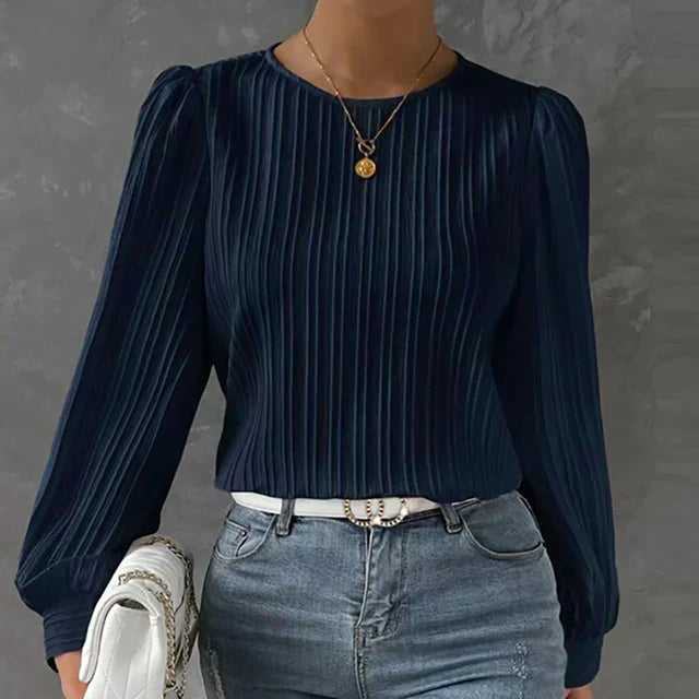 Women's pleated blouse