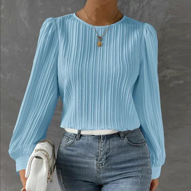 Women's pleated blouse