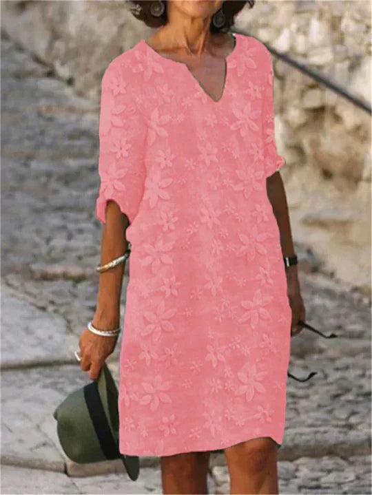 Liliana - Elegant Floral Midi Dress