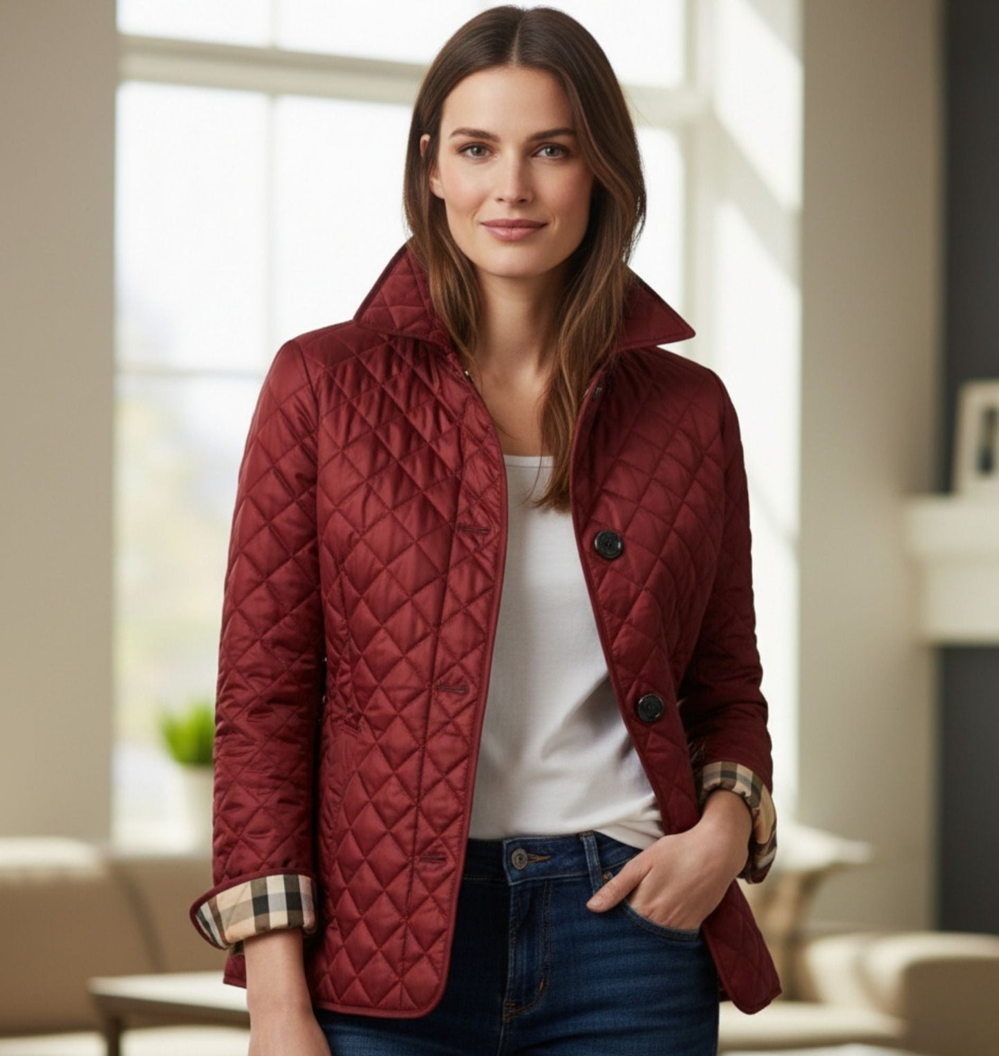 Evelyn | Elegant, Chic, and Comfortable Women's Silk and Cotton Jacket