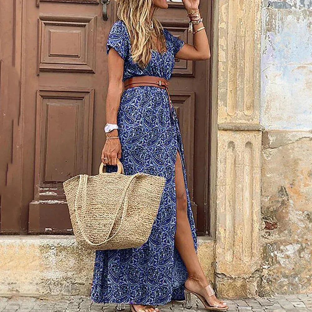 LP | Long casual dress with belt
