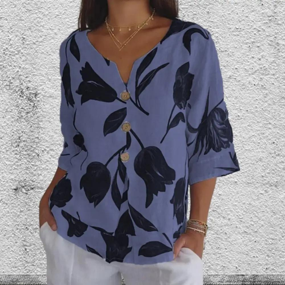 LP | Soft and elegant printed blouse