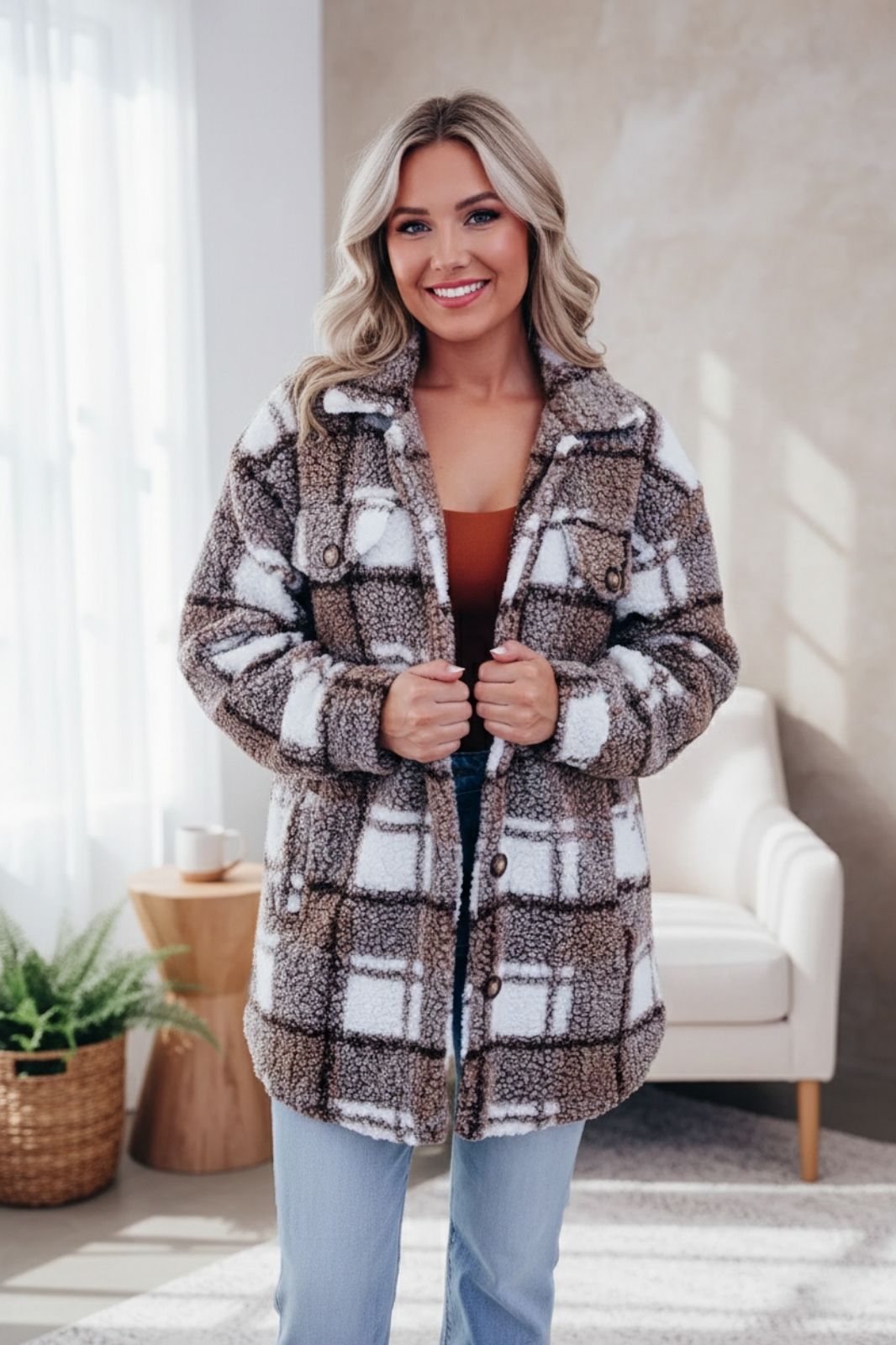 Giovanna | Women's Elegant, Warm, and Comfortable Fleece Coat