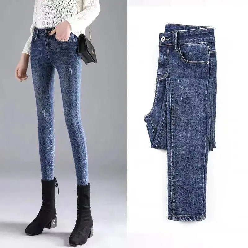 Fiji high-waisted skinny jeans for women