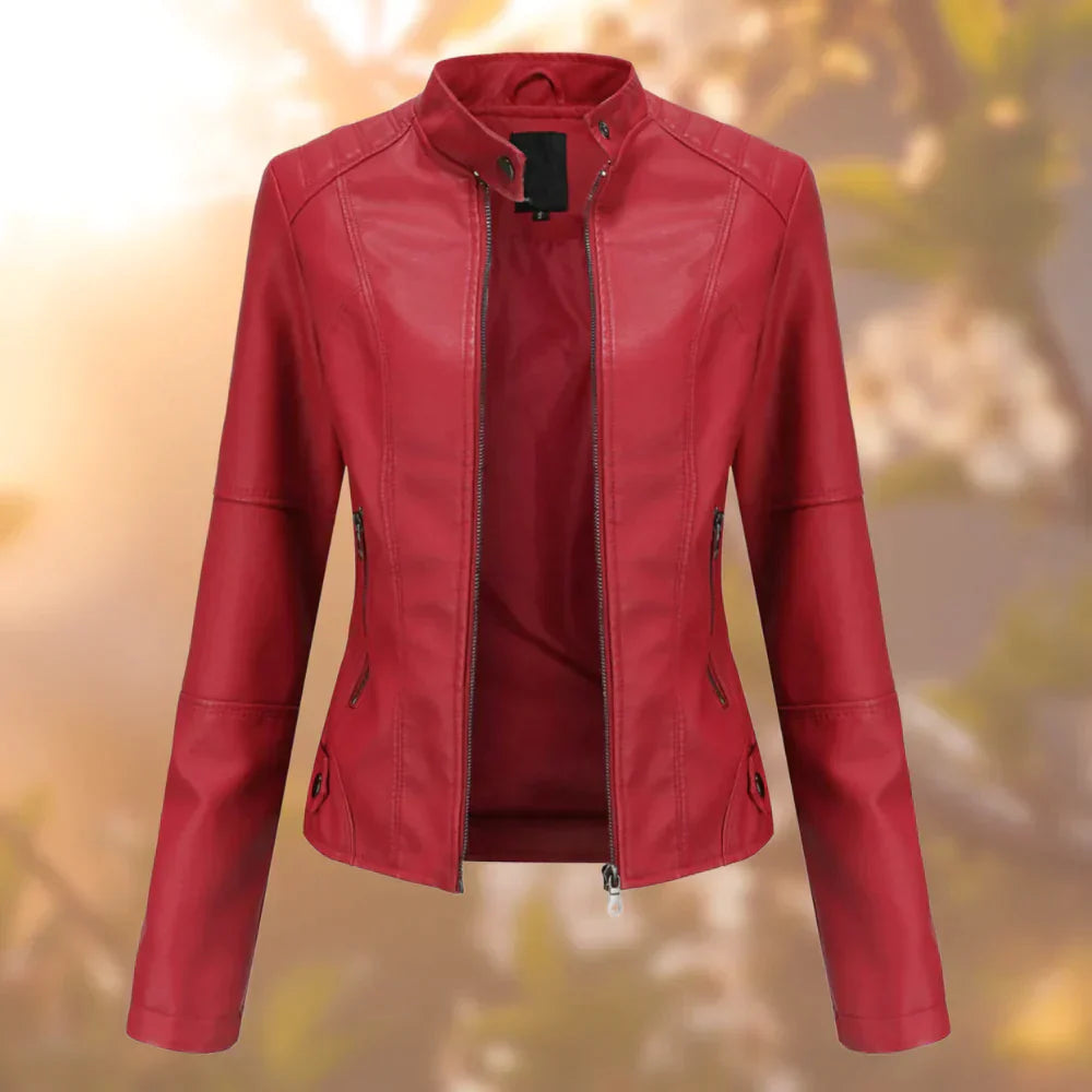 Halle | Elegant, Chic, and Comfortable Women's Leather Jacket