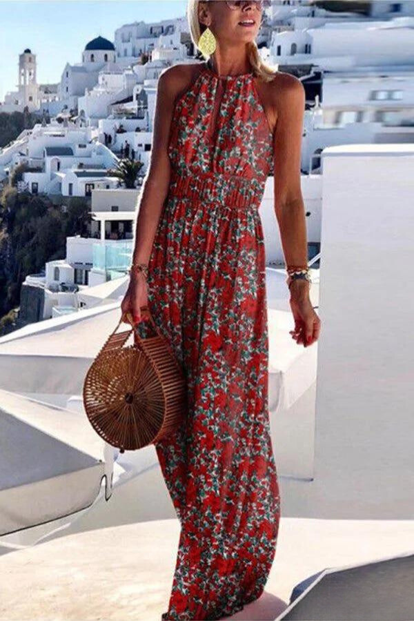 LP | Long dress with colorful print