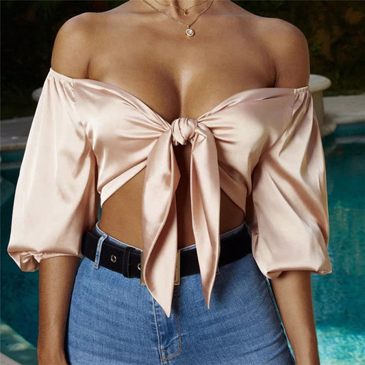 Joanne Satin Top | Sexy, elegant and stylish