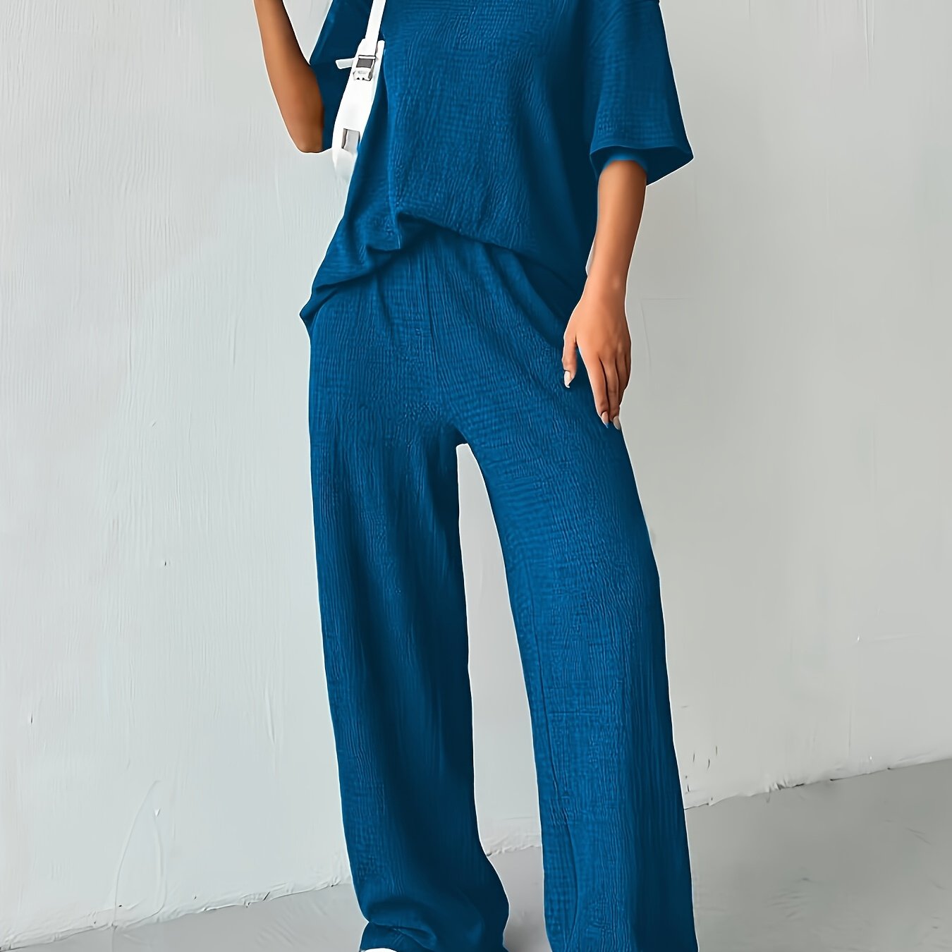 Cotton-polyester set - Short-sleeved T-shirt and soft fabric
