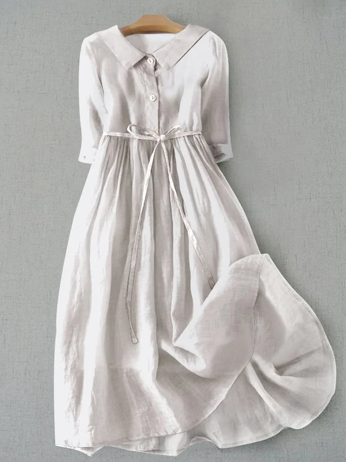 Harper cotton dress: literary simple elegance