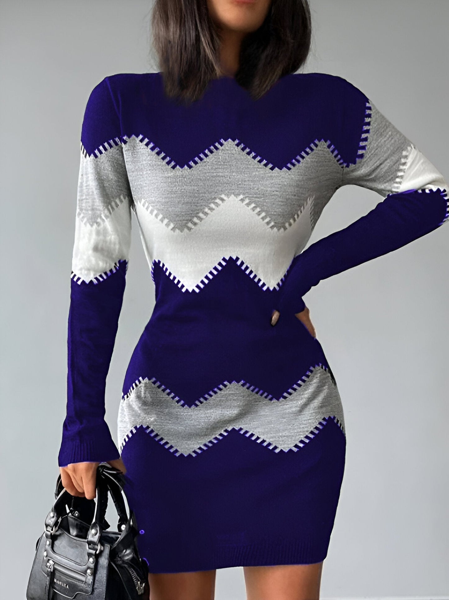 LP | Elegant knit bodycon mini dress