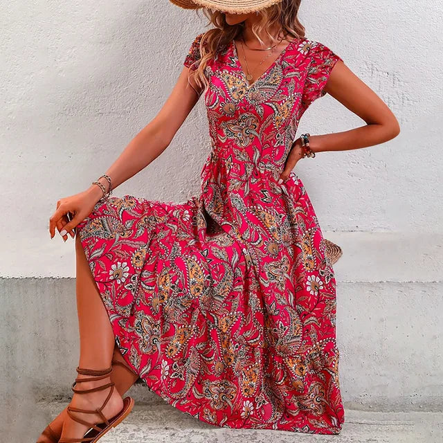 Mc | Elegant vintage floral dress