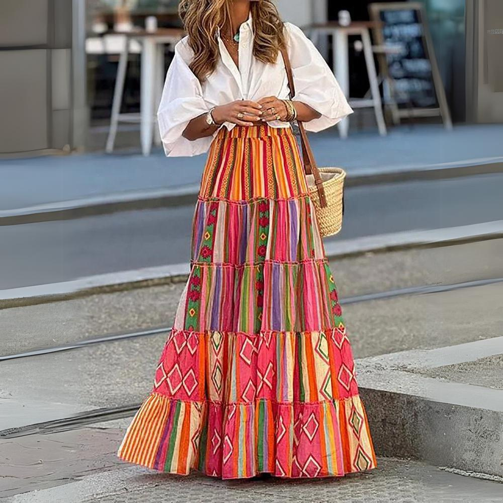 Oc��ane - Elegant Maxi Skirt