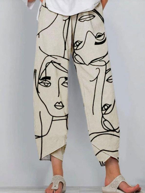 Am��lie - Pantalon imprim�� confortable