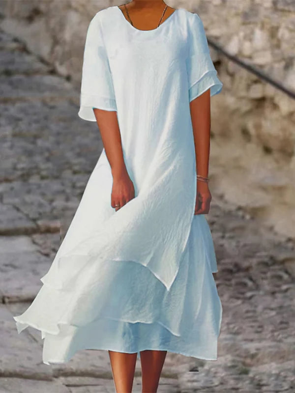 Nara - Elegant and chic dress with overlays