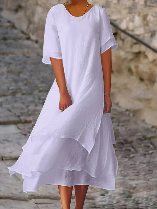 Nara - Elegant and chic dress with overlays