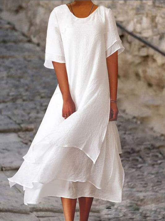 Nara - Elegant and chic dress with overlays