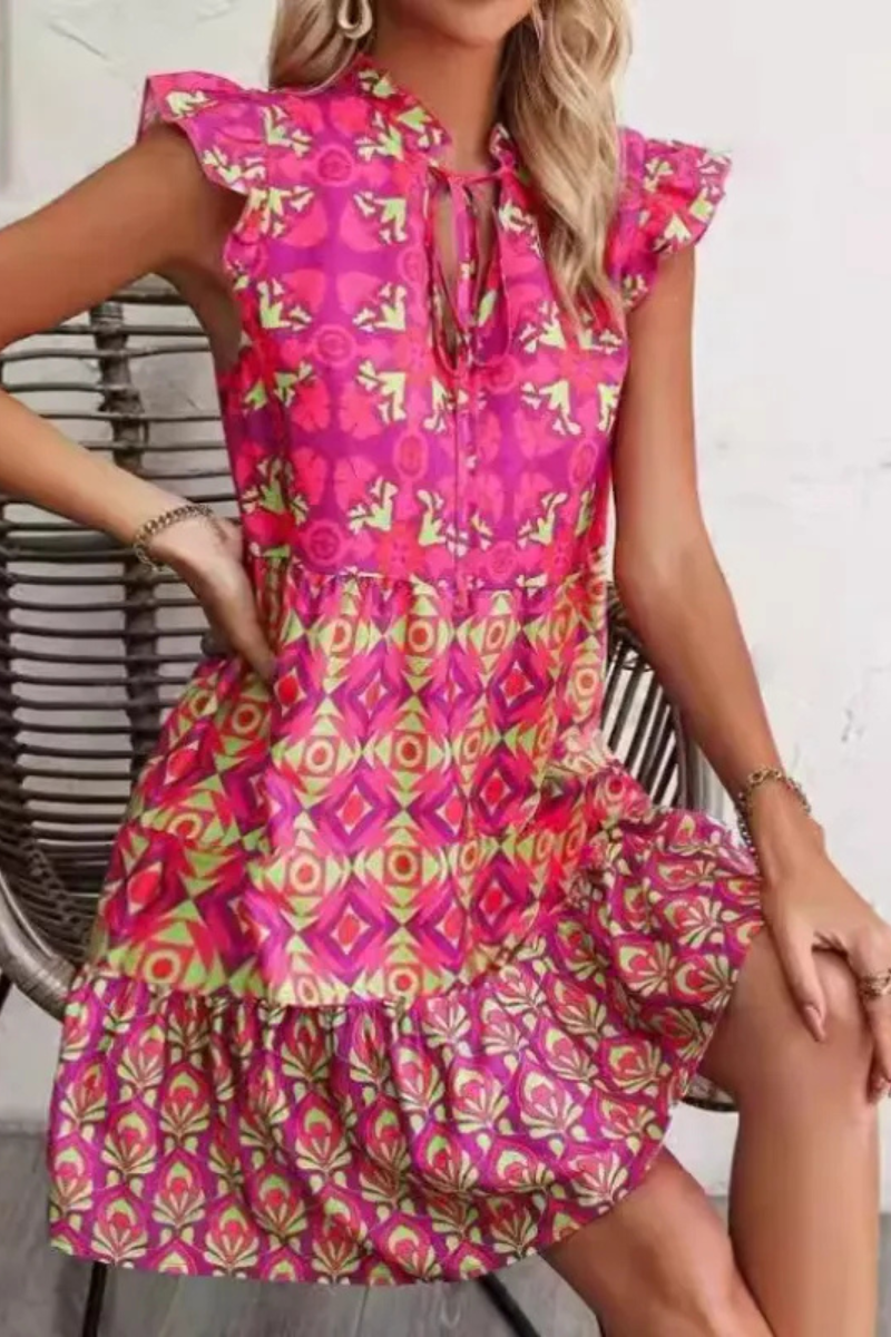 LP | Printed Sleeveless Summer Dress