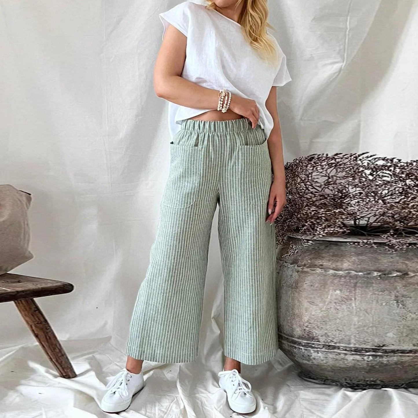 Katryn - Classic flannel pants for women