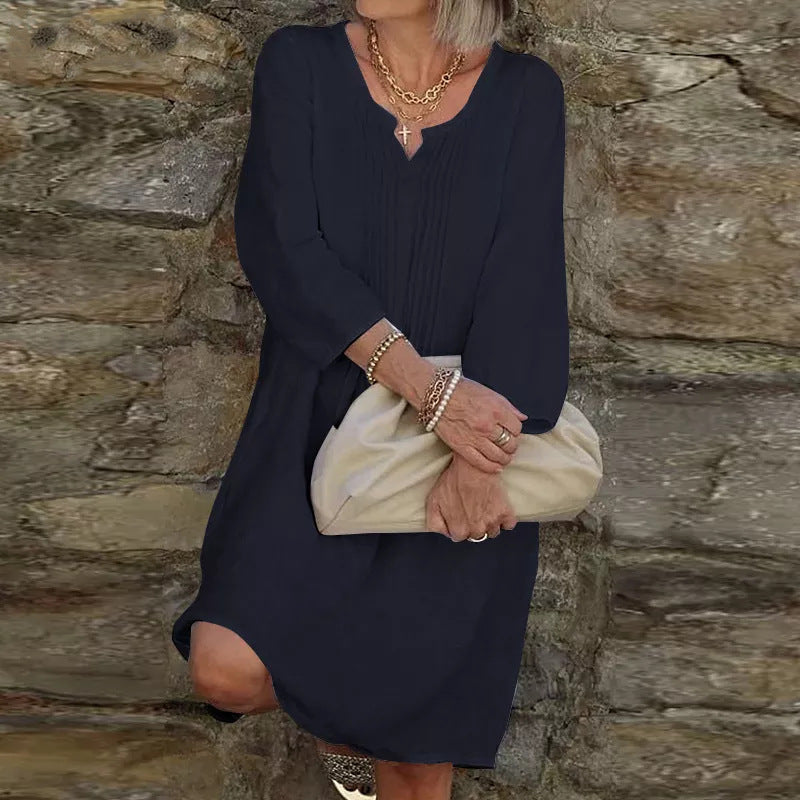 LP | Casual linen dress with buttons