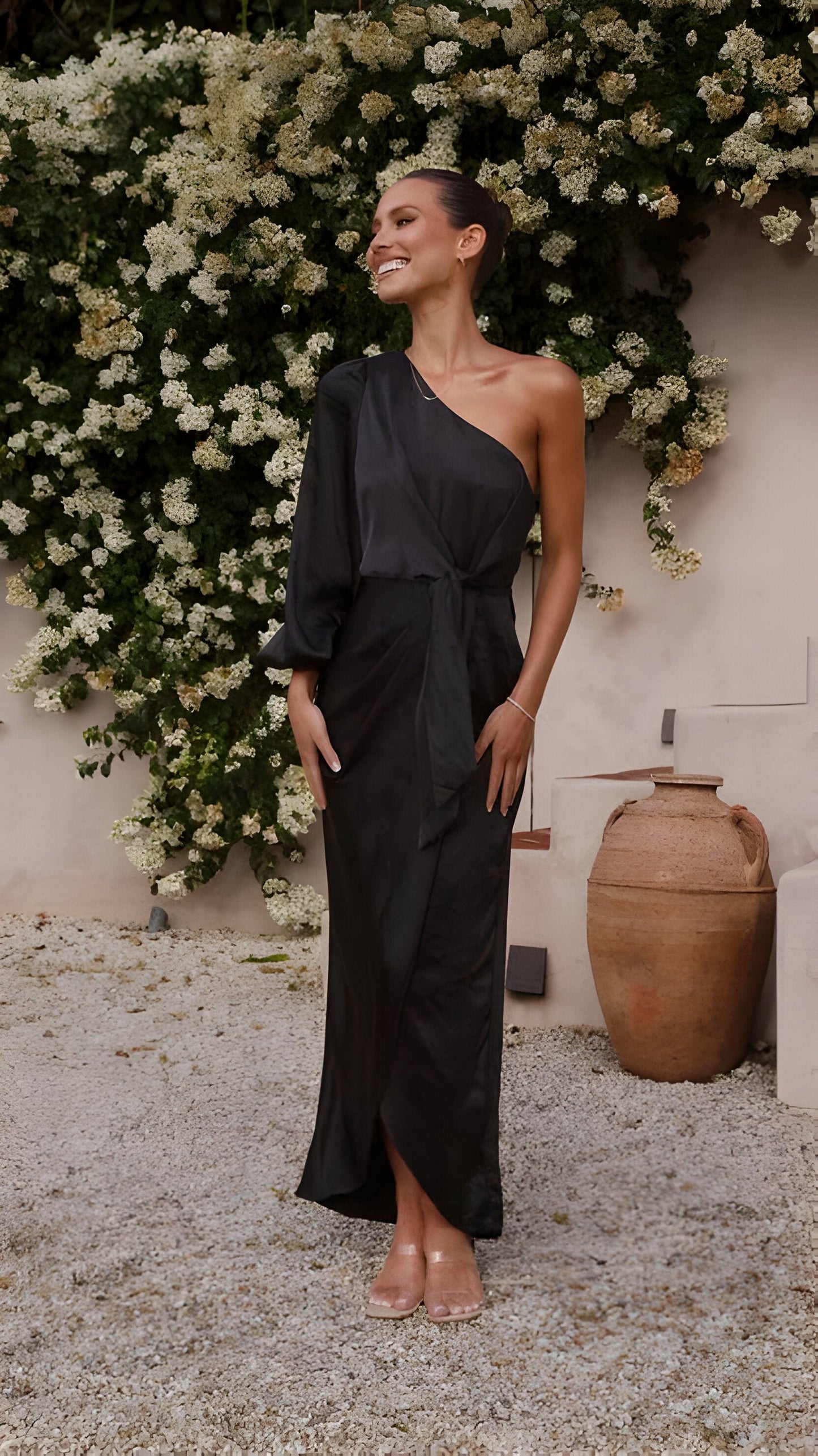 Elarin | Long satin dress