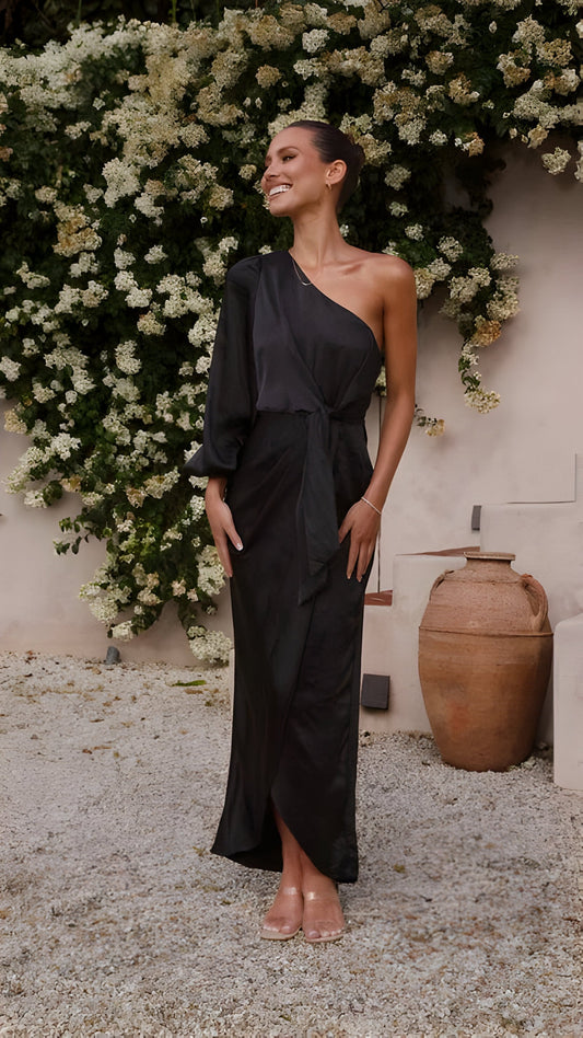 Elarin | Long satin dress