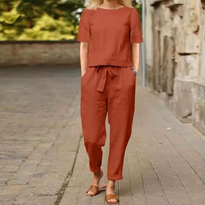 Elegant, colorful 2-piece summer set