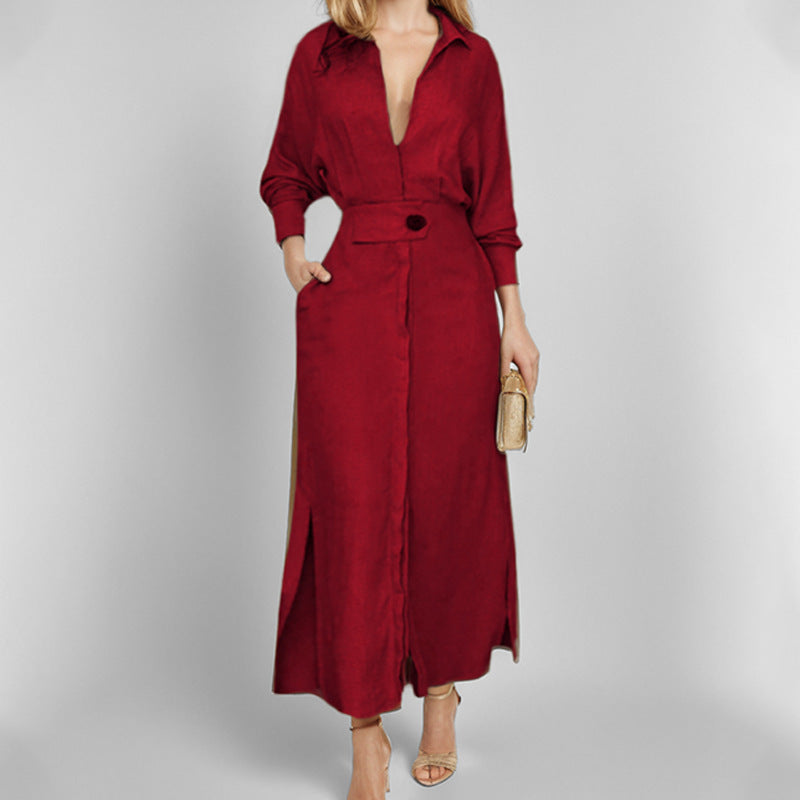 LP | Rive shirt dress with slits and buttons