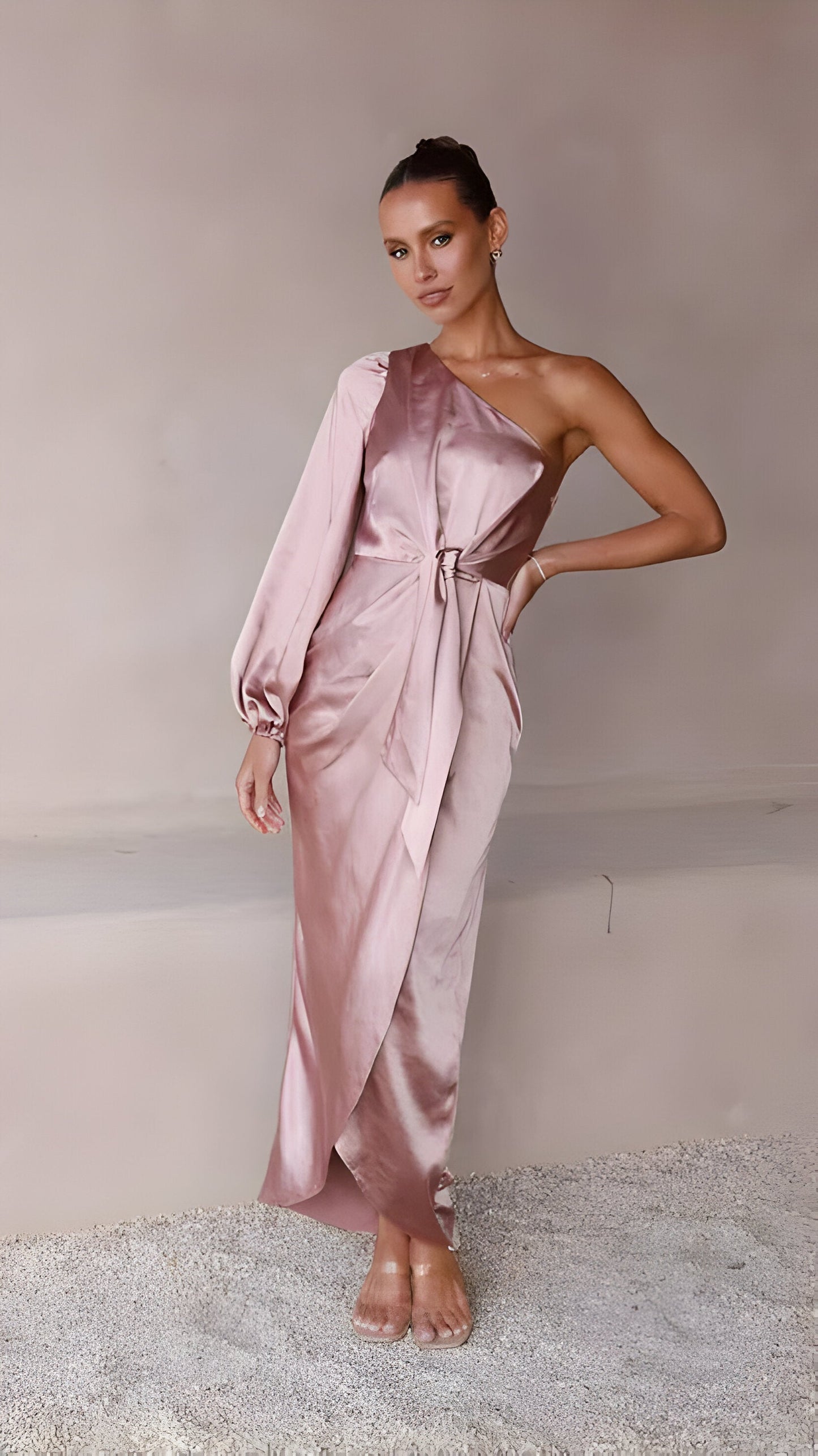Elarin | Long satin dress