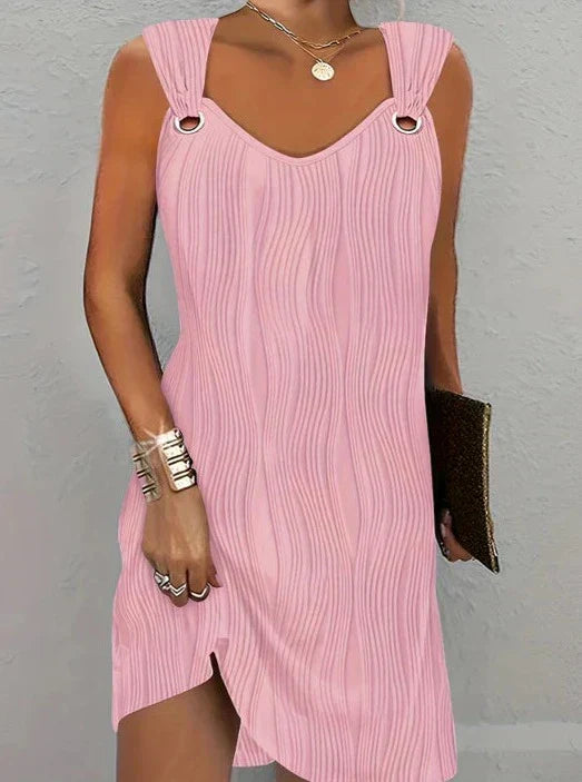 Caroline - Wavy stripes dress