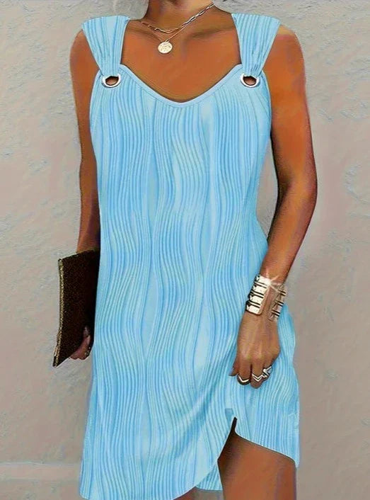 Caroline - Wavy stripes dress