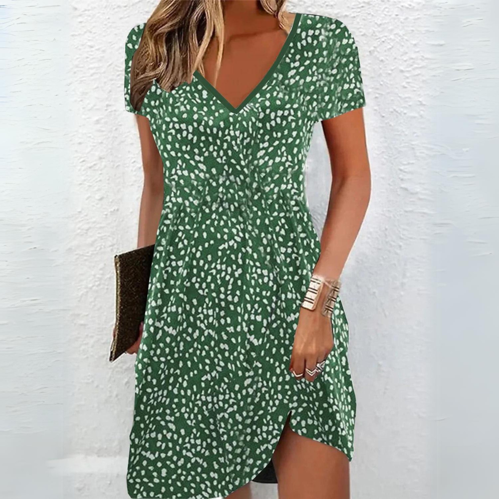 Paige - Classic midi dress with flowers