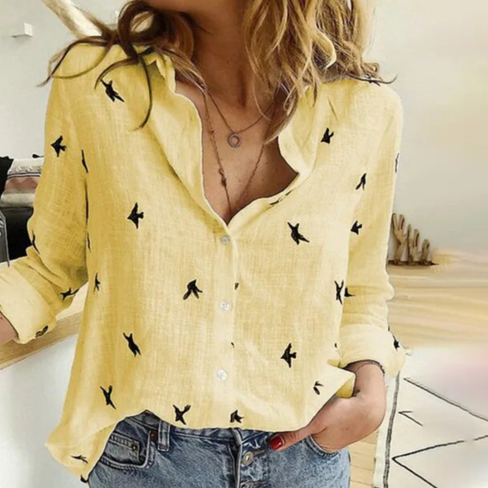 Pink - Blouse and linen