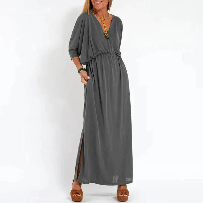 Mc | Vintage maxi dress with high side slit