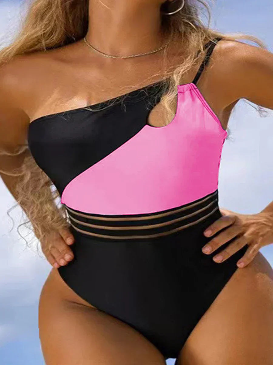 LP | Bikini swimsuit for women fabric panel patchwork body